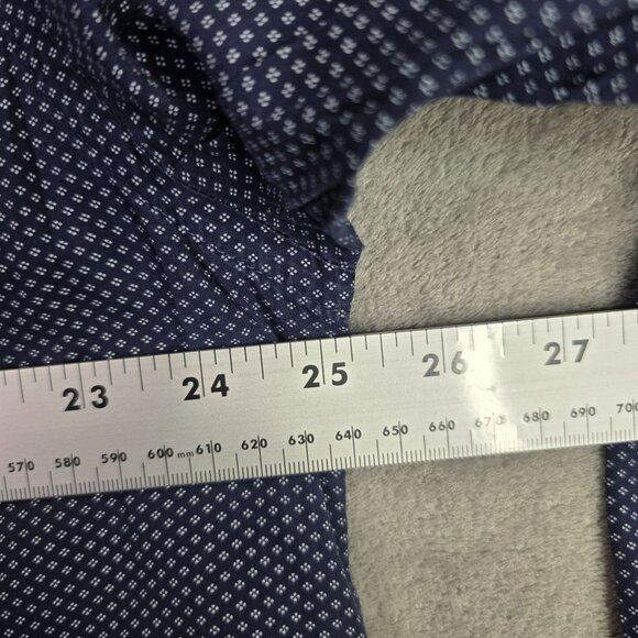 Mens Hawker Rye Blue & White Shirt Button Up Long Sleeve 100% Cotton Size XL - Picture 5 of 7